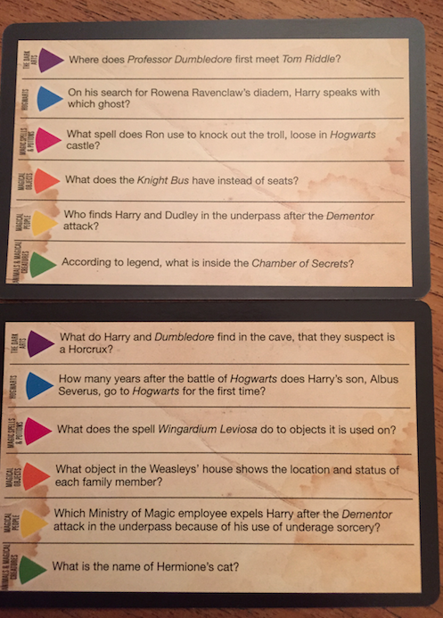Harry Potter Trivial Pursuit Board Game - Only Played Once