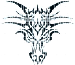 tribal dragon pattern